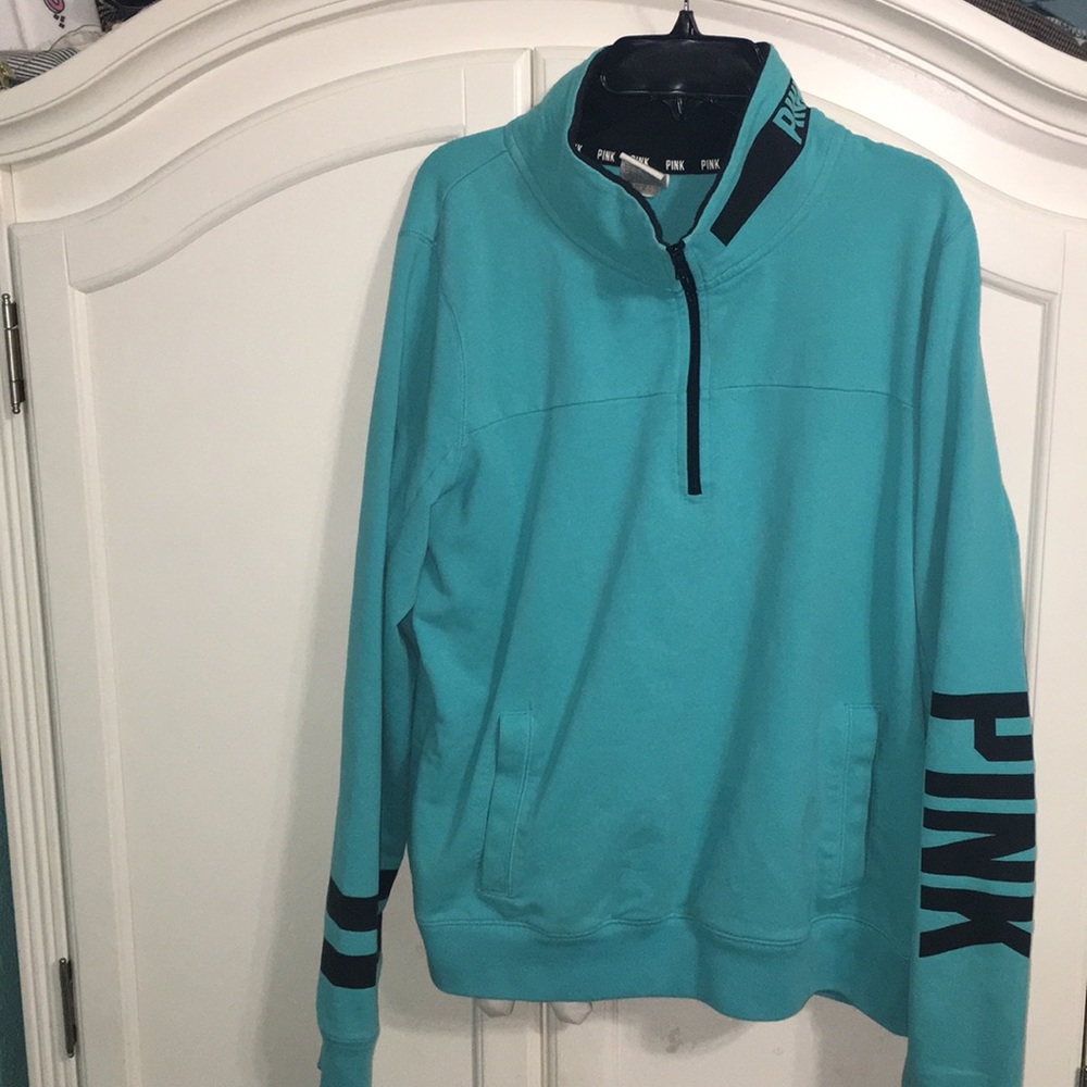 VS Pink Half Zip Pull Over